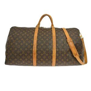 Louis Vuitton Monogram Keepall Bandouliere 60 Duffle Bag M41412 VI0952 YQ02852